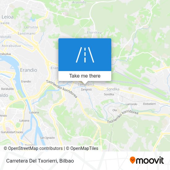 Carretera Del Txorierri map
