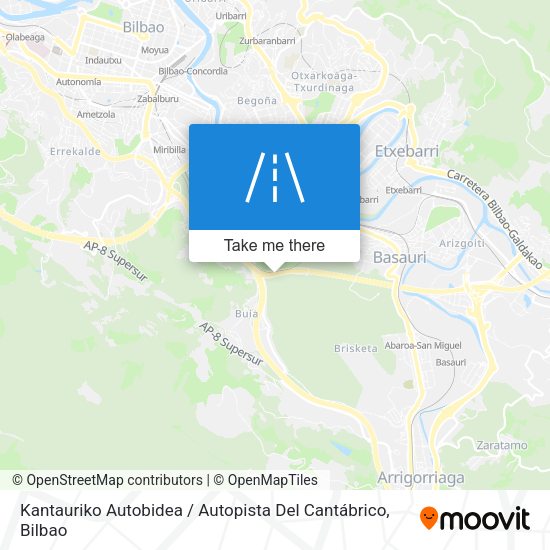 Kantauriko Autobidea / Autopista Del Cantábrico map