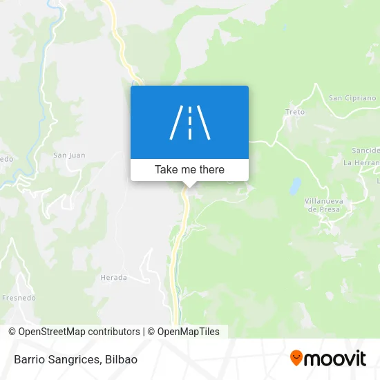 Barrio Sangrices map