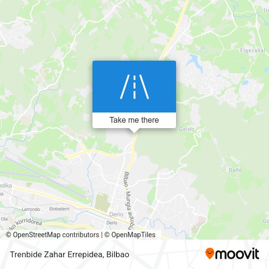 Trenbide Zahar Errepidea map