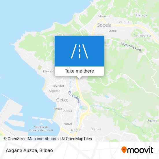 Axgane Auzoa map
