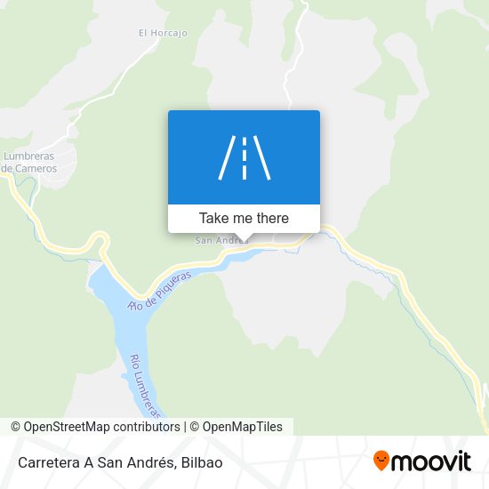Carretera A San Andrés map