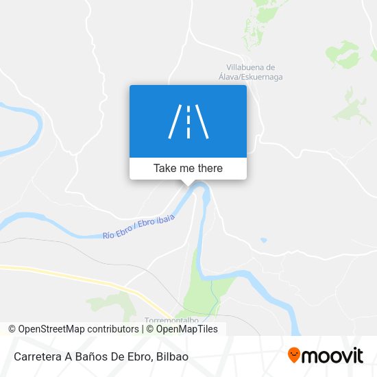 Carretera A Baños De Ebro map