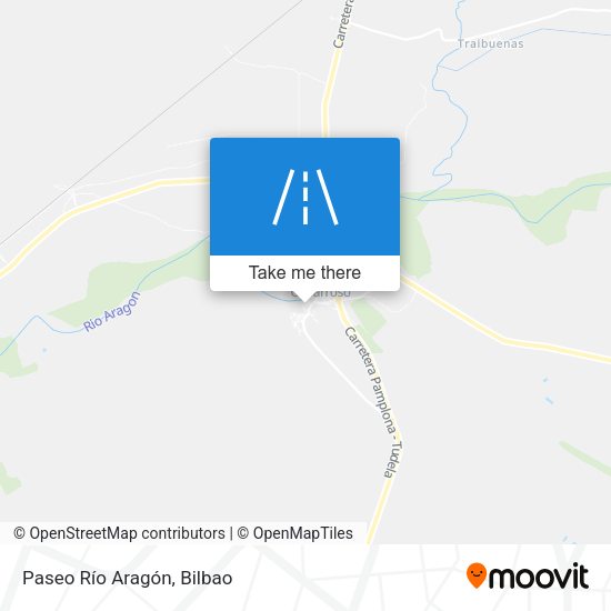 Paseo Río Aragón map
