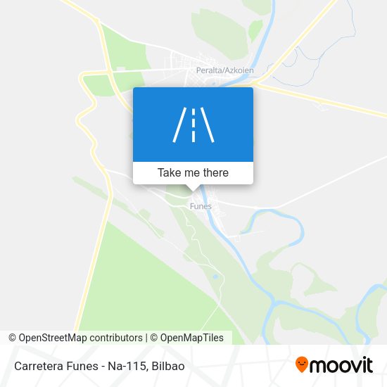 Carretera Funes - Na-115 map