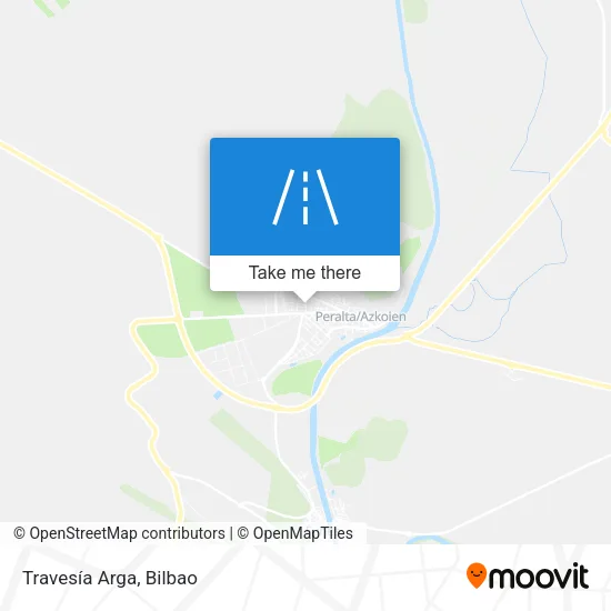 Travesía Arga map