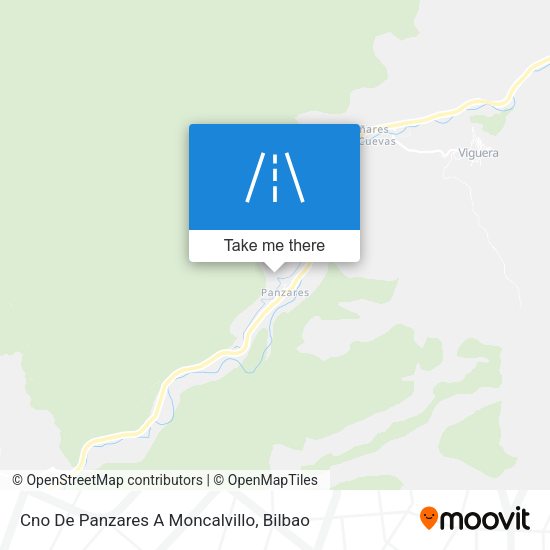 Cno De Panzares A Moncalvillo map