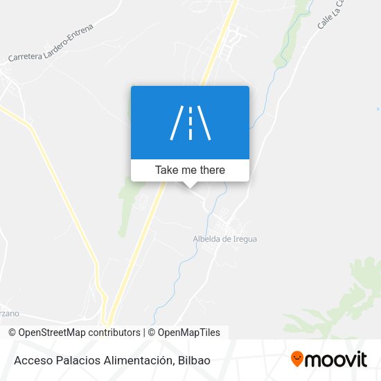 Acceso Palacios Alimentación map