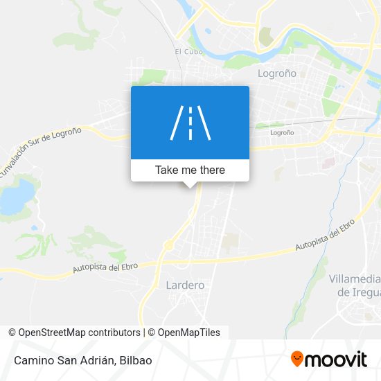 Camino San Adrián map