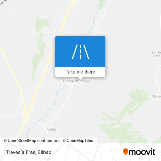 Travesía Eras map