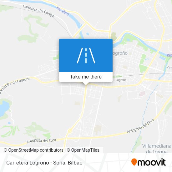 Carretera Logroño - Soria map
