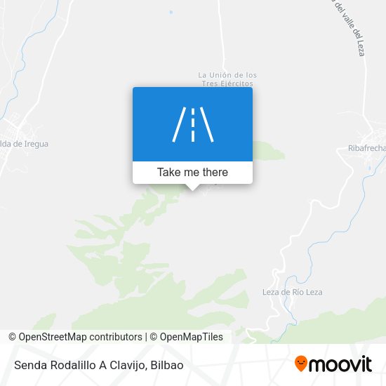 Senda Rodalillo A Clavijo map