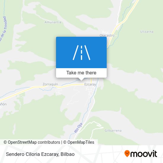 Sendero Ciloria Ezcaray map