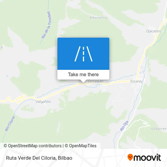 Ruta Verde Del Ciloria map