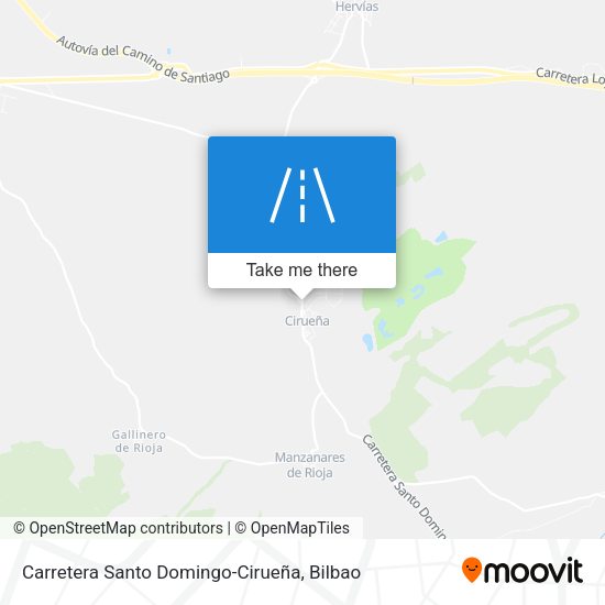 Carretera Santo Domingo-Cirueña map