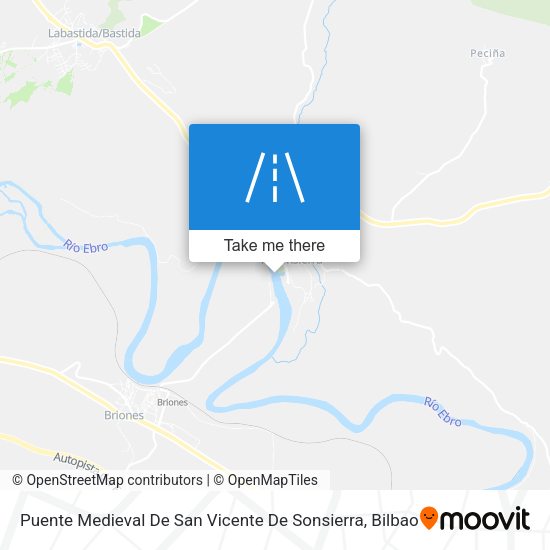 Puente Medieval De San Vicente De Sonsierra map