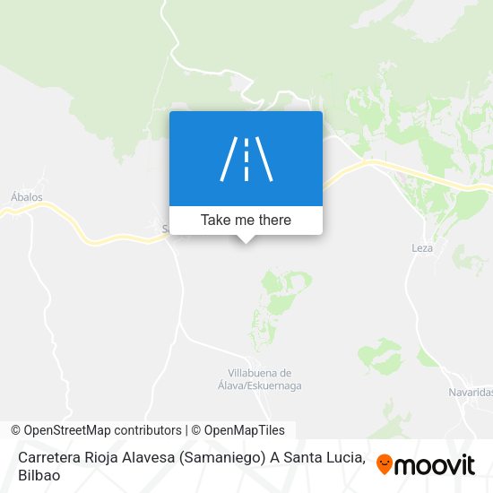 Carretera Rioja Alavesa (Samaniego) A Santa Lucia map