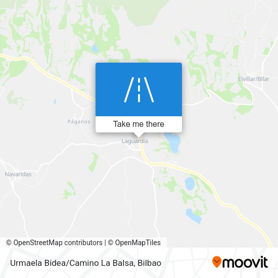 Urmaela Bidea/Camino La Balsa map