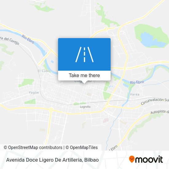 Avenida Doce Ligero De Artillería map