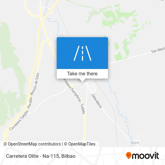 Carretera Olite - Na-115 map