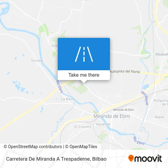 Carretera De Miranda A Trespaderne map