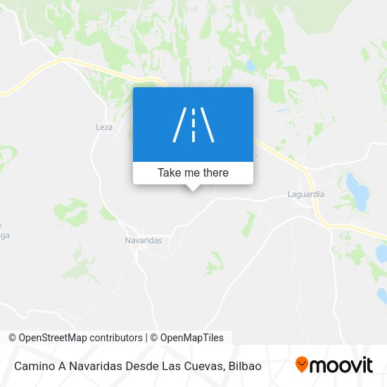 Camino A Navaridas Desde Las Cuevas map
