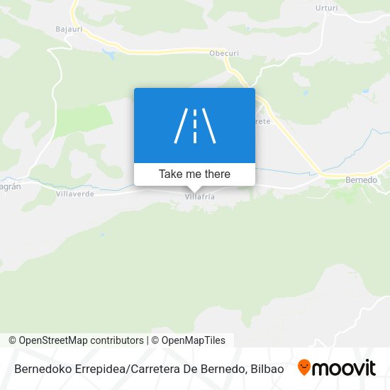 Bernedoko Errepidea / Carretera De Bernedo map