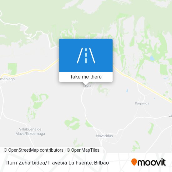 Iturri Zeharbidea / Travesía La Fuente map
