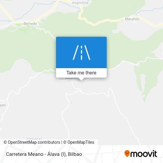 Carretera Meano - Álava (I) map
