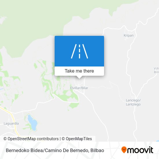 Bernedoko Bidea / Camino De Bernedo map