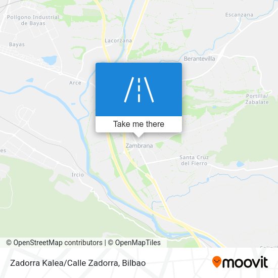 Zadorra Kalea/Calle Zadorra map