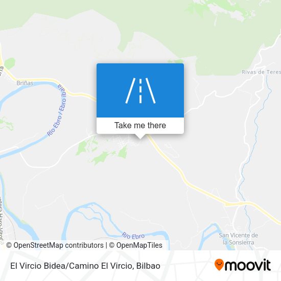 El Vircio Bidea / Camino El Vircio map