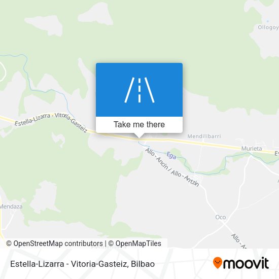 Estella-Lizarra - Vitoria-Gasteiz map
