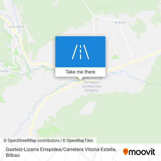 Gasteiz-Lizarra Errepidea / Carretera Vitoria-Estella map