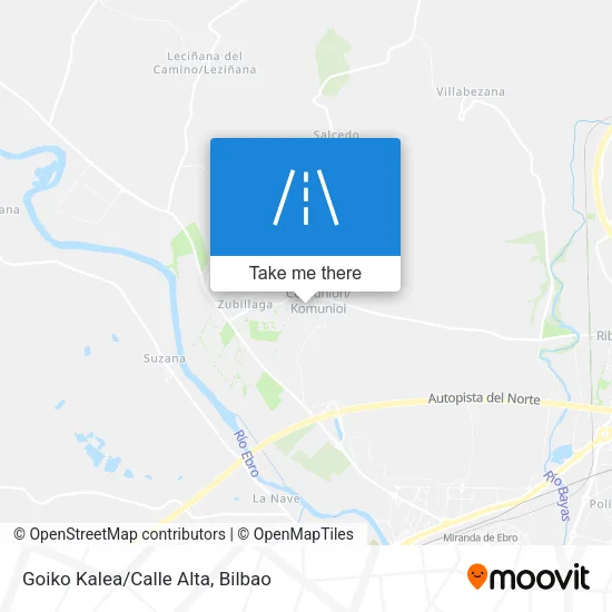 Goiko Kalea/Calle Alta map