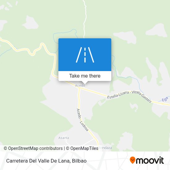 Carretera Del Valle De Lana map