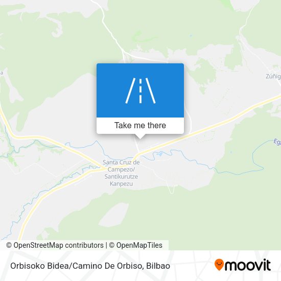 Orbisoko Bidea / Camino De Orbiso map