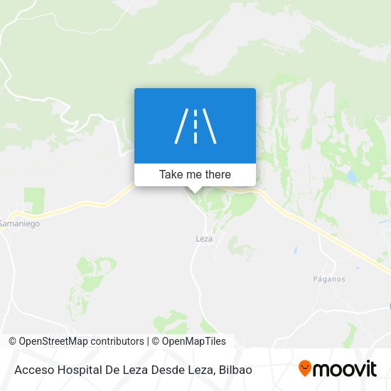 Acceso Hospital De Leza Desde Leza map