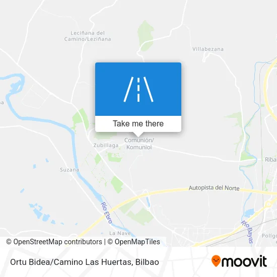 Ortu Bidea/Camino Las Huertas map