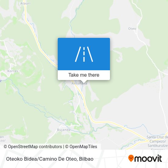 Oteoko Bidea/Camino De Oteo map