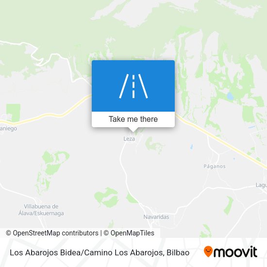 Los Abarojos Bidea / Camino Los Abarojos map