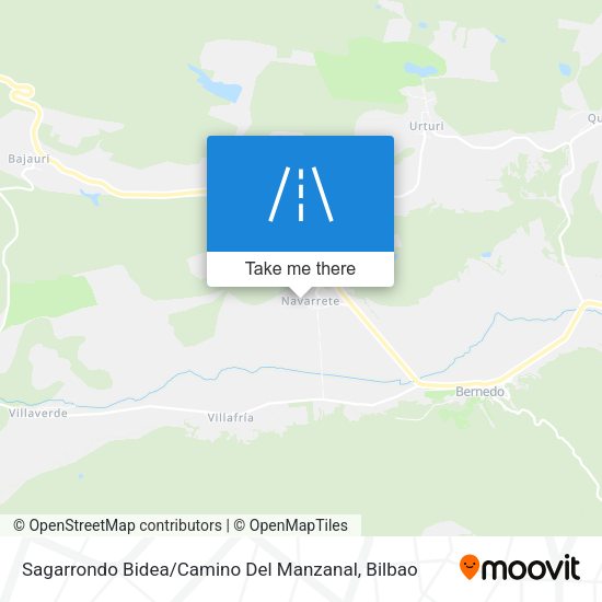 Sagarrondo Bidea / Camino Del Manzanal map