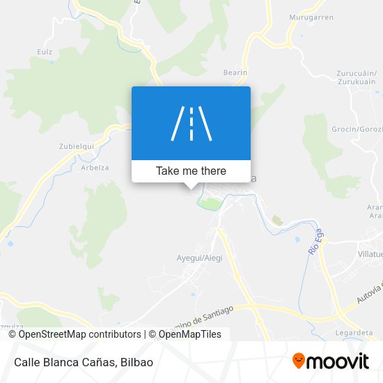 Calle Blanca Cañas map