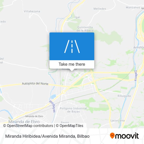 Miranda Hiribidea / Avenida Miranda map