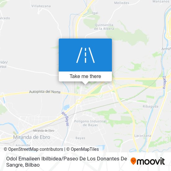 Odol Emaileen Ibilbidea / Paseo De Los Donantes De Sangre map