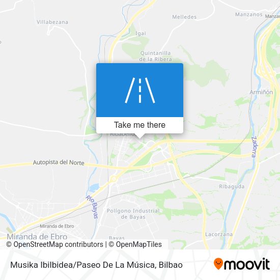 Musika Ibilbidea / Paseo De La Música map