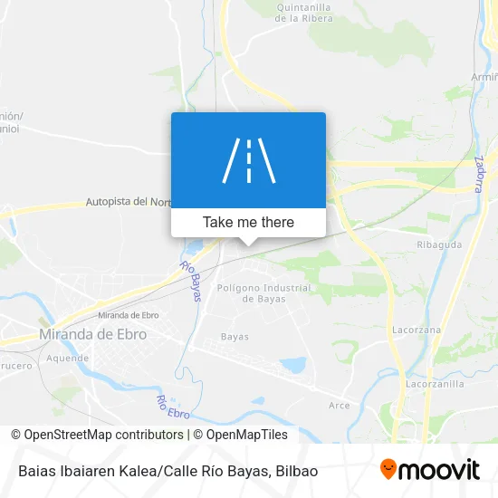 Baias Ibaiaren Kalea / Calle Río Bayas map