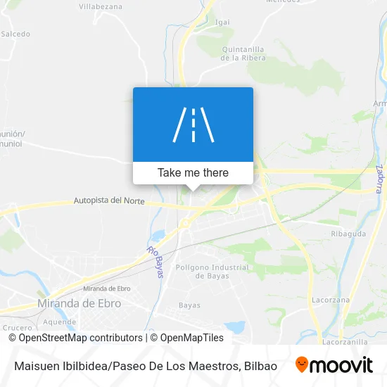 Maisuen Ibilbidea / Paseo De Los Maestros map
