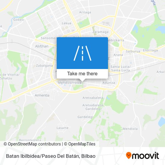Batan Ibilbidea / Paseo Del Batán map