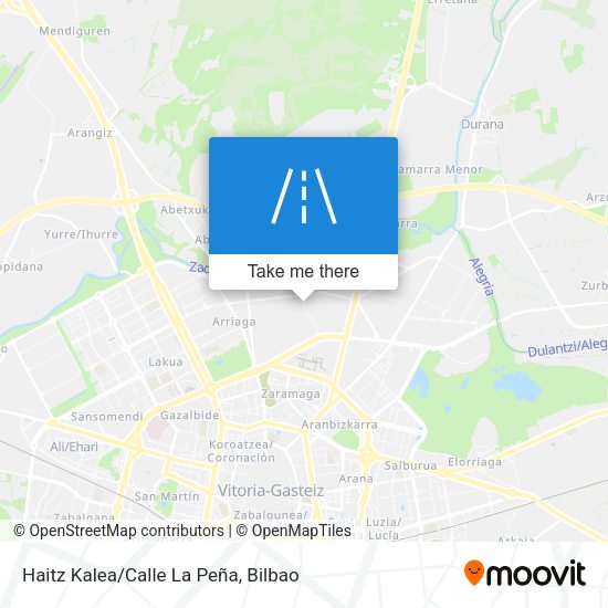 Haitz Kalea/Calle La Peña map